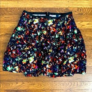 High waisted mini skirt